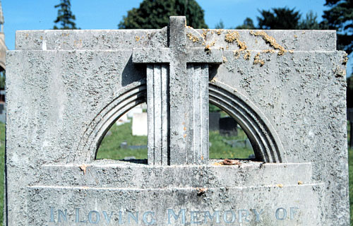 cross within stone